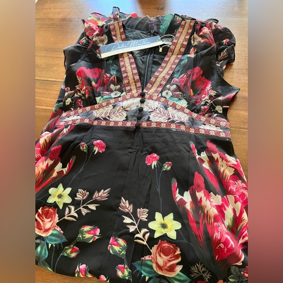 Dalia Macphee | Dresses | Last Chancedalia Macpheefloral Maxi Dress ...